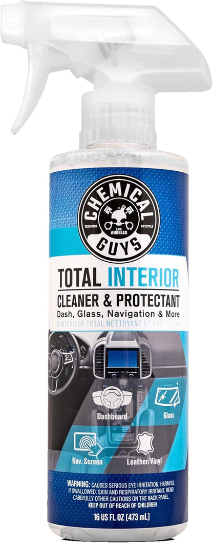 Chemical Guys Total Interior Cleaner & Protectant Interior Cleaner, Cleans & Protects Leather, Vinyl, Plastic