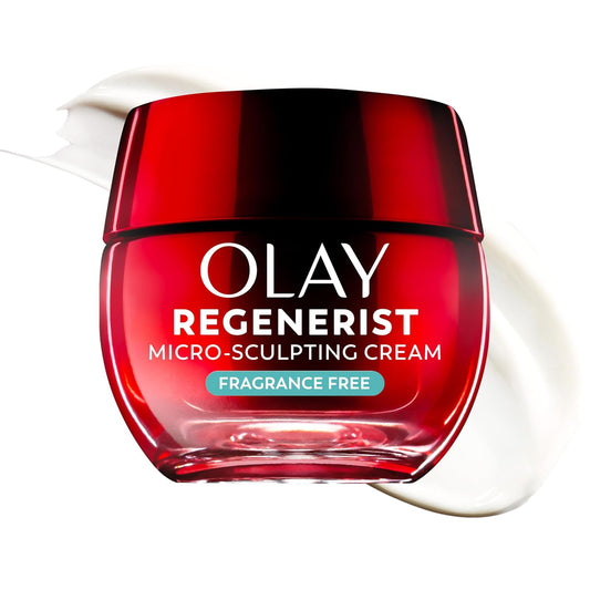 Olay Face Moisturizer, Regenerist Micro-Sculpting Cream for Women, Fragrance-Free - Anti-Aging