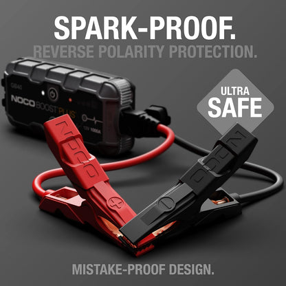 NOCO Boost GB40: 1000A UltraSafe Jump Starter 12V Lithium Battery Booster Pack, Portable Jump