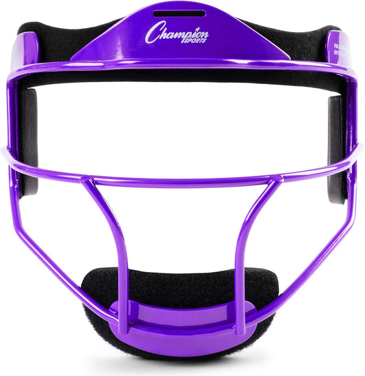 Champion Sports Steel Softball Face Mask Durable Fielders Mask for Youth & Adults, Multiple Colors for Practice & Games