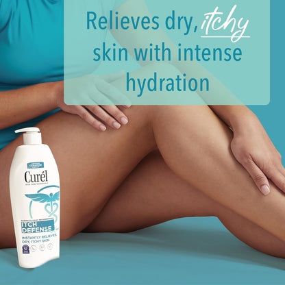 Curel Itch Defense Calming Body Lotion, Moisturizer for Dry, Itchy Skin, Body and Hand Lotion, with Advanced Ceramide Complex, Pro-Vitamin