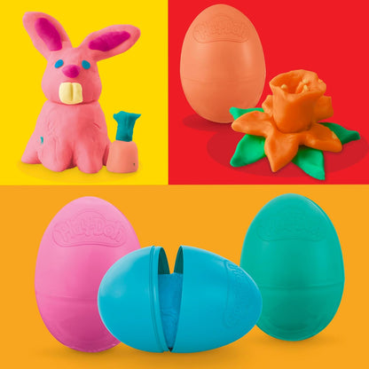 Play-Doh Eggs 24-Pack, Dinosaur & Dragon Egg Hunt Toys, Modeling Compound for Birthday Gifts & Party Favors, Easter Basket