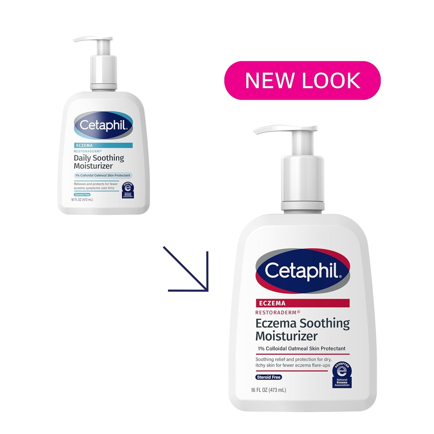 CETAPHIL ECZEMA RESTORADERM Soothing Moisturizer, For Eczema Prone Skin, 16 oz, Fewer Symptom Flare-Ups, 48 Hour