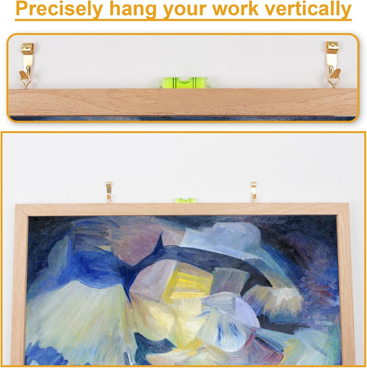 KURUI 303Pcs Picture Hanging Kit, Picture Hangers Assorted Kit with Heavy Duty Picture Hanging Hooks/Hardware Nails/Sawtooth/Wire/D