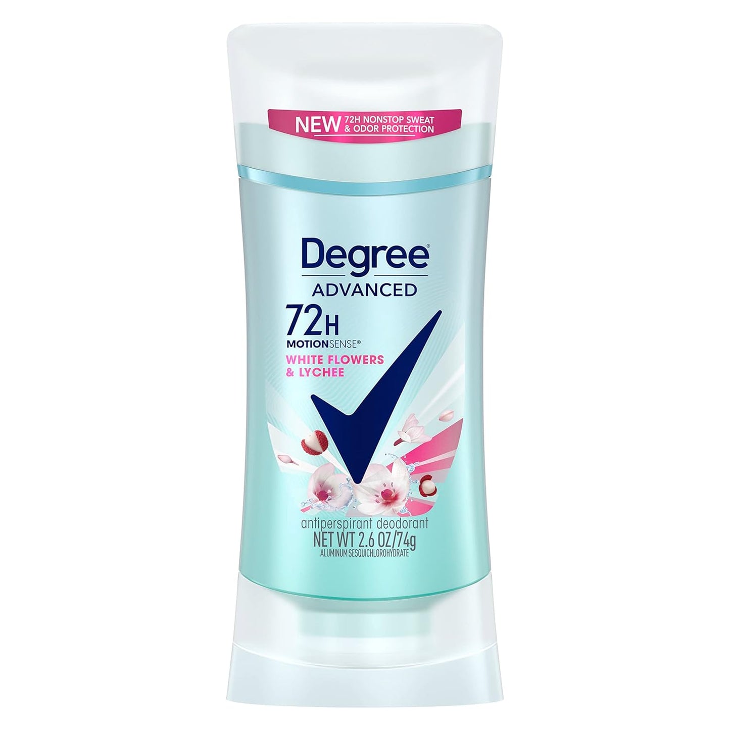 Degree Advanced Protection Antiperspirant Deodorant White Flowers & Lychee for 72-Hour Sweat & Odor Control for