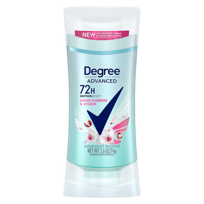 Degree Advanced Protection Antiperspirant Deodorant White Flowers & Lychee for 72-Hour Sweat & Odor Control for