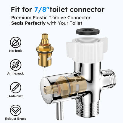 Arofa Handheld Toilet Bidet Sprayer for Toilet-Adjustable Water Pressure Control with Bidet Hose for Feminine