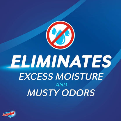 DampRid Refillable Moisture Absorber, 11 oz., 6-Pack - Fresh Scent Moisture Absorbers, 10% More Absorbing Power*, Eliminates Musty Odors for