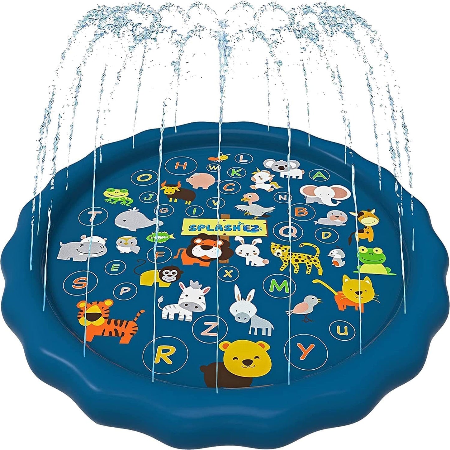 SplashEZ 3-in-1 Splash Pad, Sprinkler for Kids & Baby Pool for Learning Toddler Sprinkler
