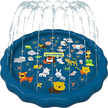 SplashEZ 3-in-1 Splash Pad, Sprinkler for Kids & Baby Pool for Learning Toddler Sprinkler