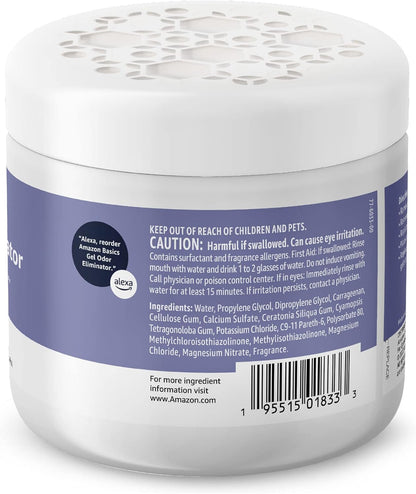 Basics Gel Odor Eliminator, Activated Charcoal, Lavender Scent, 17 Oz, 1-Pack