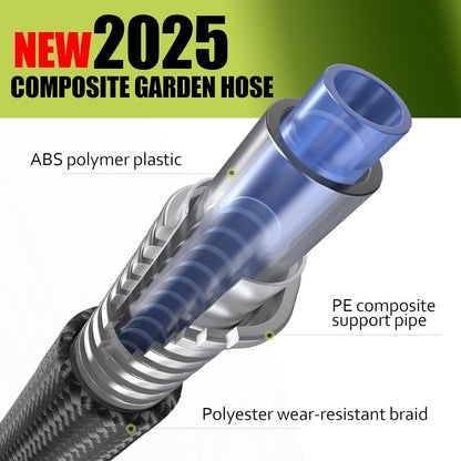 Relxitl Garden Hose, Flexible Water Hose, Ultra Lightweight Non-Expanding hose with 10 Function Sprayer, Leak proof, Pressure Resistant for
