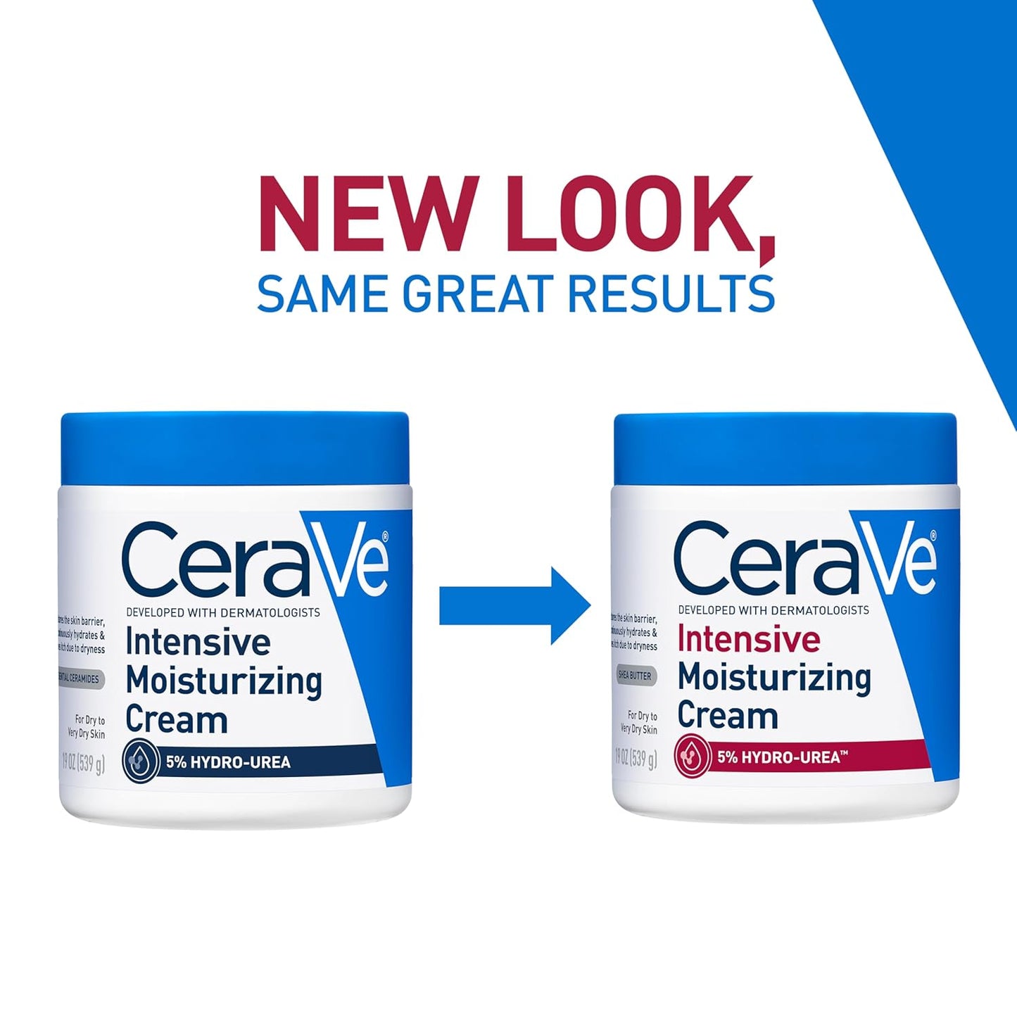 CeraVe Intensive Moisturizing Cream, Body Moisturizer With Shea Butter, 72H Hydration + Skin Barrier