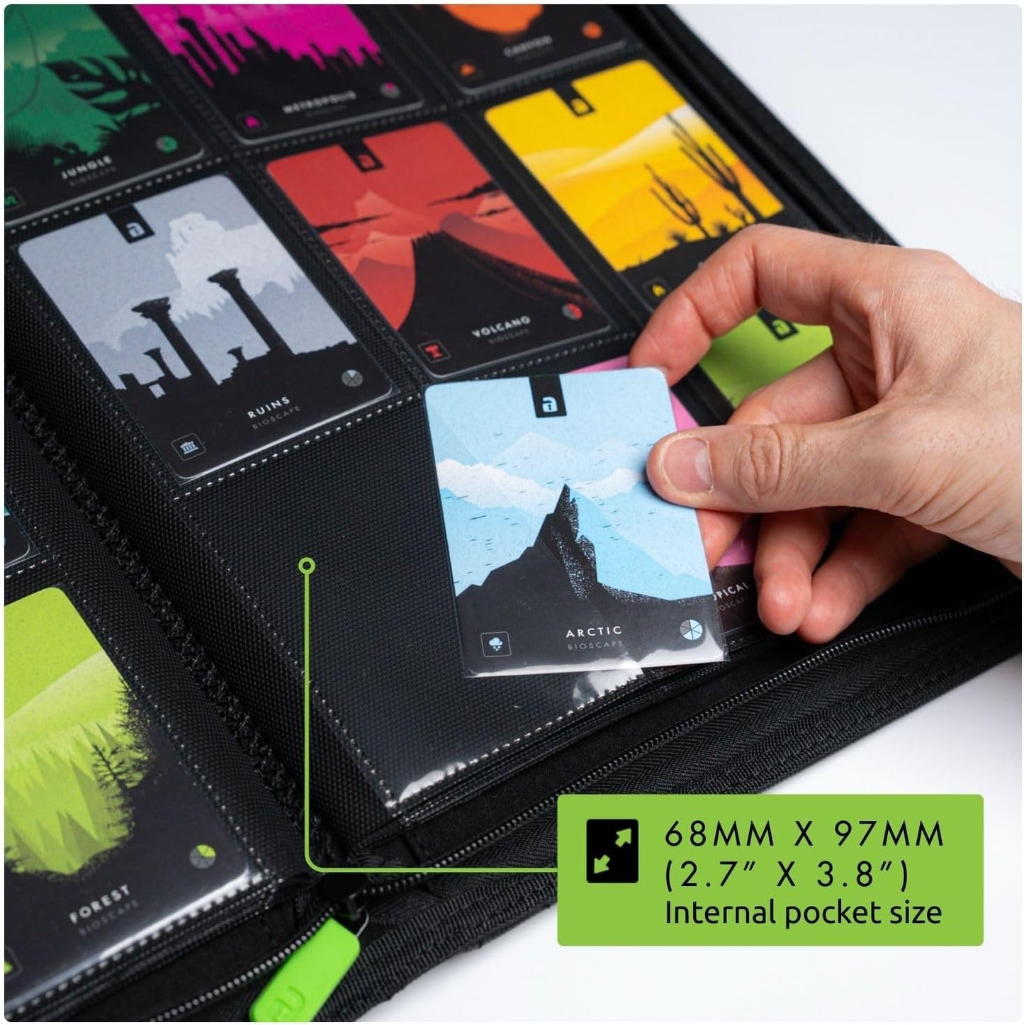 Vault X 9 Pocket Trading Card Zip Binder, 360 Cards, Premium Exo-Tec Album Material, 20 Side-Loading Pages, Folder for Collectible Games