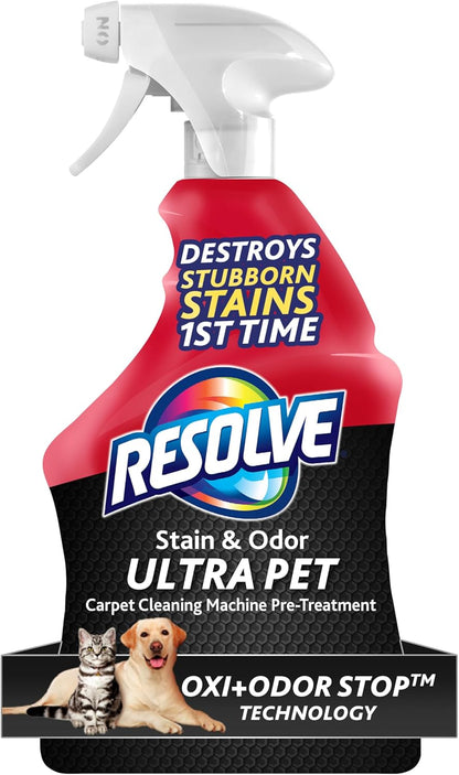 Resolve Ultra Pet Carpet Cleaner Spray for Removal of Pet Stains & Odors, 32oz