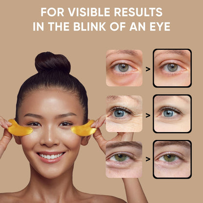 Under Eye Patches (20 Pairs) - Eye Patches For Puffy Eyes And Dark Circles - Under Eye Mask For Beauty & Personal Care - Under Eye Mask Amino Acid &