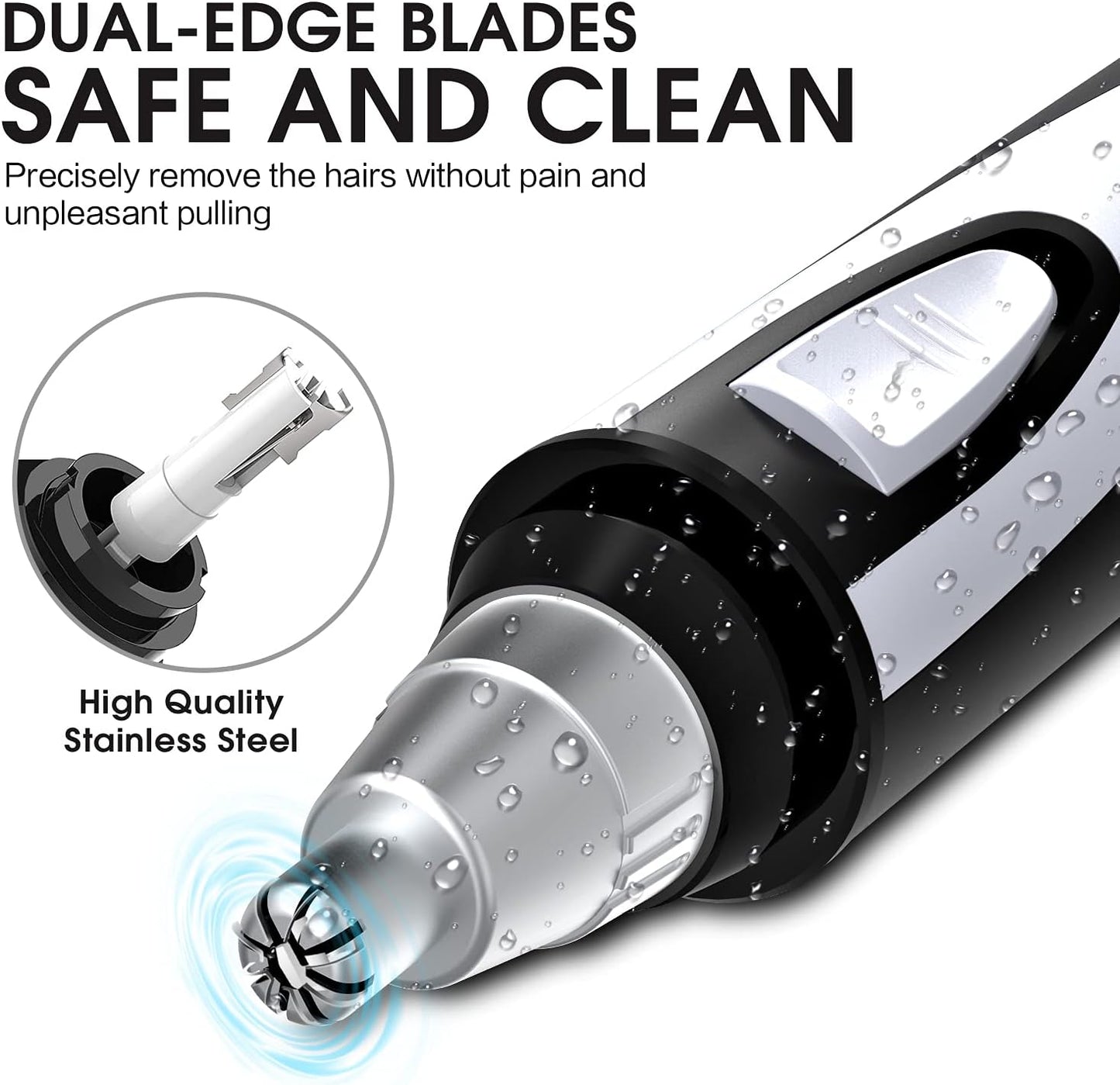 Ear and Nose Hair Trimmer Clipper - 2026 Professional Painless Eyebrow & Facial Hair Trimmer for Men