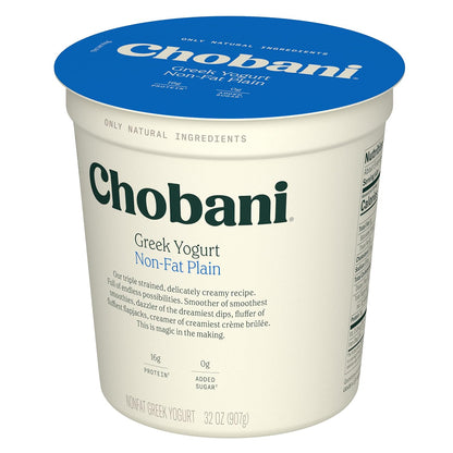 Chobani Non-Fat Plain Greek Yogurt 32oz