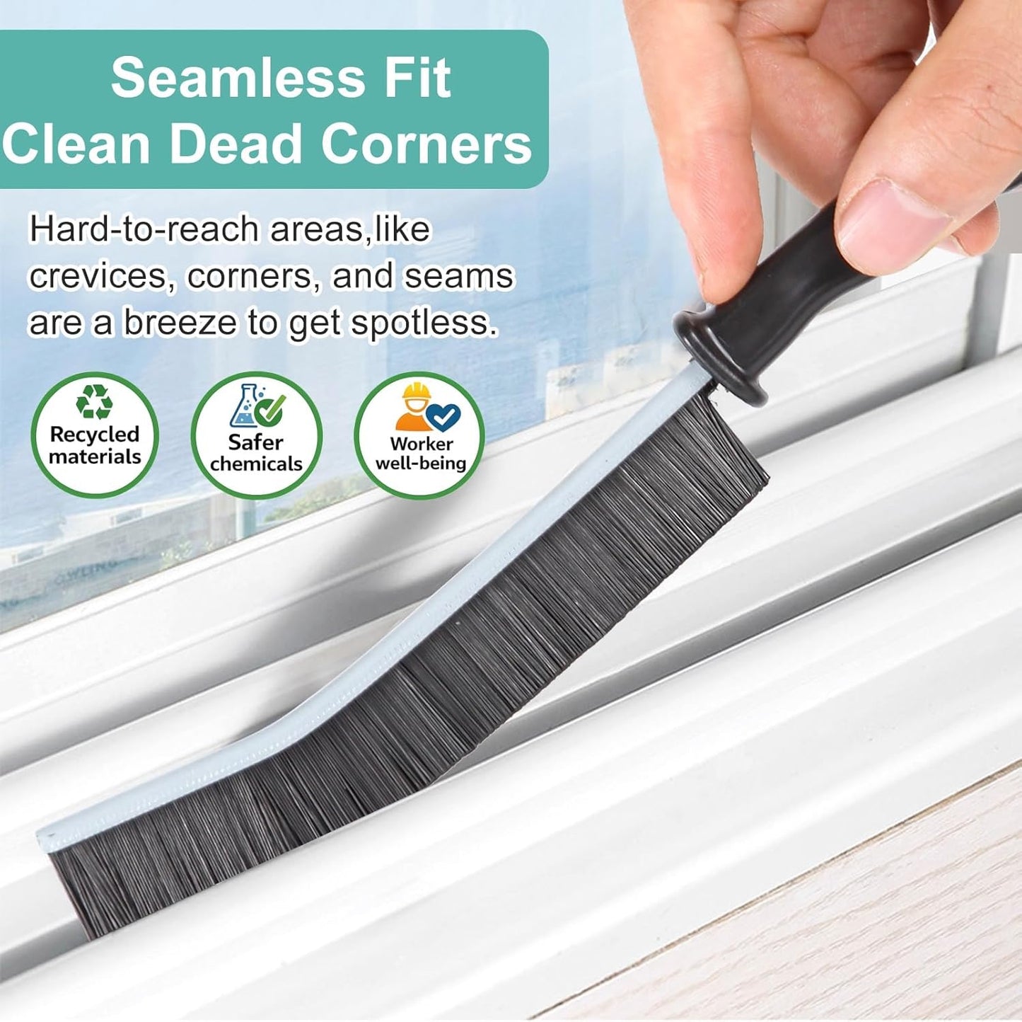 Crevice Cleaning BrushHard-Bristled Grout Brush2026 New Multifunctional Gap Cleaning Brush ToolDead Corners Brushes for Bathroom Kitchen Tiles Window