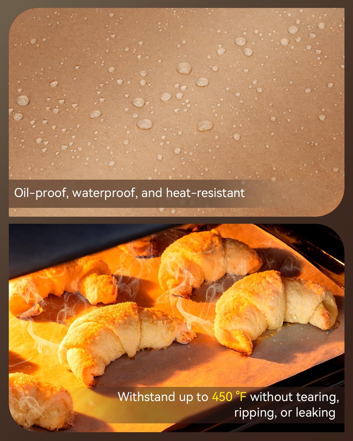 Parchment Paper Sheets, 9x13 In Non-Stick Precut Baking Parchment for Baking, Grilling, Air Fryer
