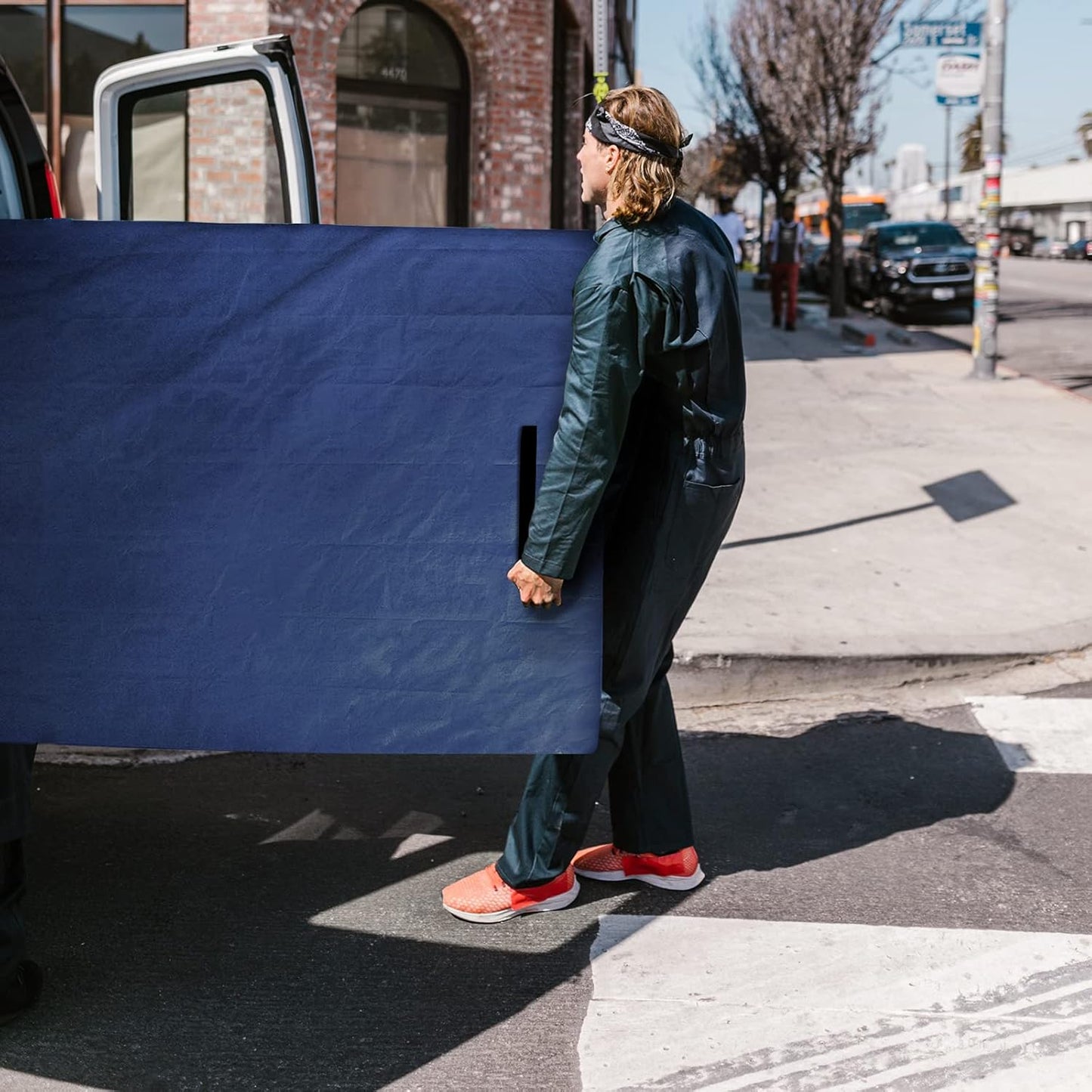 Mattress Bags for Moving and Storage Queen Size, Waterproof Mattress Cover for Moving with Heavy Duty Handles, Strong
