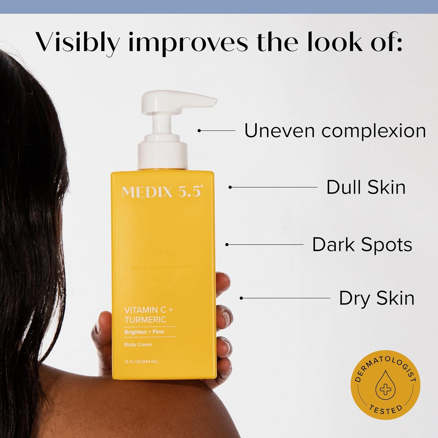 MEDIX Vitamin C Cream + Niacinamide Brightening Body Lotion, Anti Aging Moisturizer Vitamin C Lotion For Women & Men To Soften The Look Of Dark