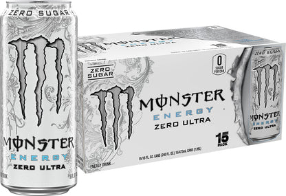 Monster Energy Zero Ultra, Sugar Free Energy Drink, 16 Ounce5