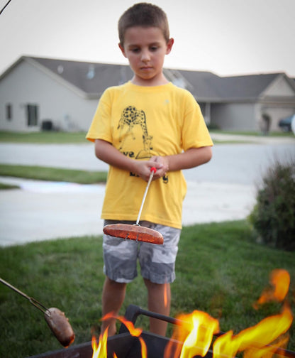MalloMe Smores Sticks for Fire Pit Long - Marshmallow Roasting Sticks Smores Kit - Smore Skewers Hot Dog Fork Campfire Cooking