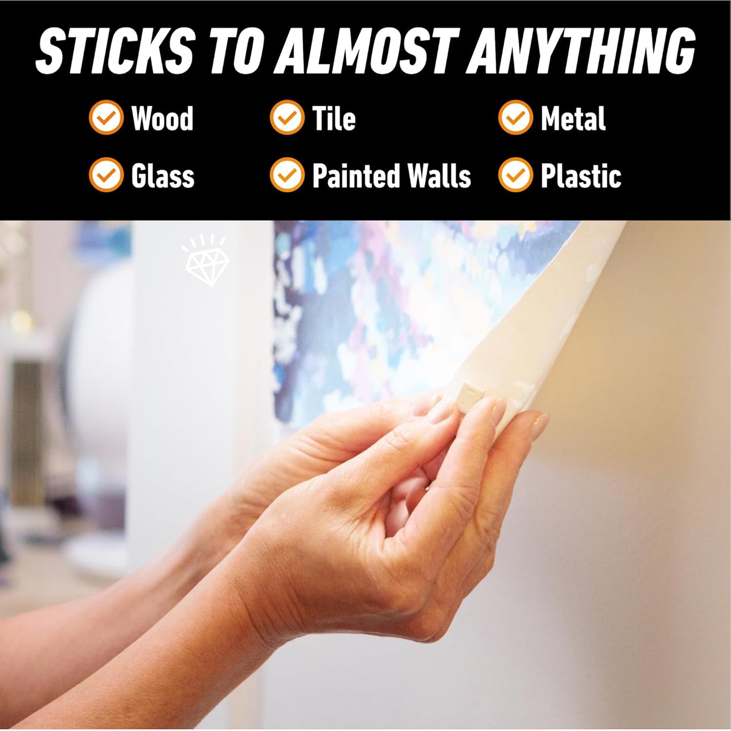 Gorilla Mounting Putty, Natural Tan Color, 168 Pre-Cut Squares - Non-Toxic Removable & Repositionable Wall Putty