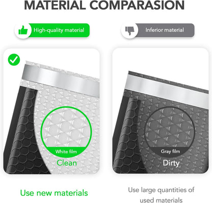 Fuxury Bubble Mailers 6x10" 100 Pack Black Padded Envelopes Usable Size 6x9" Thick Mailing Envelopes Bubble Opaque Padded Mailers Shipping Bags for