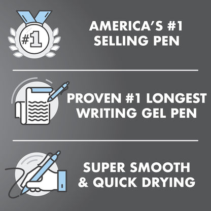 PILOT G2 Premium Refillable & Retractable Rolling Ball Gel Pens, Fine Point, Black Ink, 12 Count
