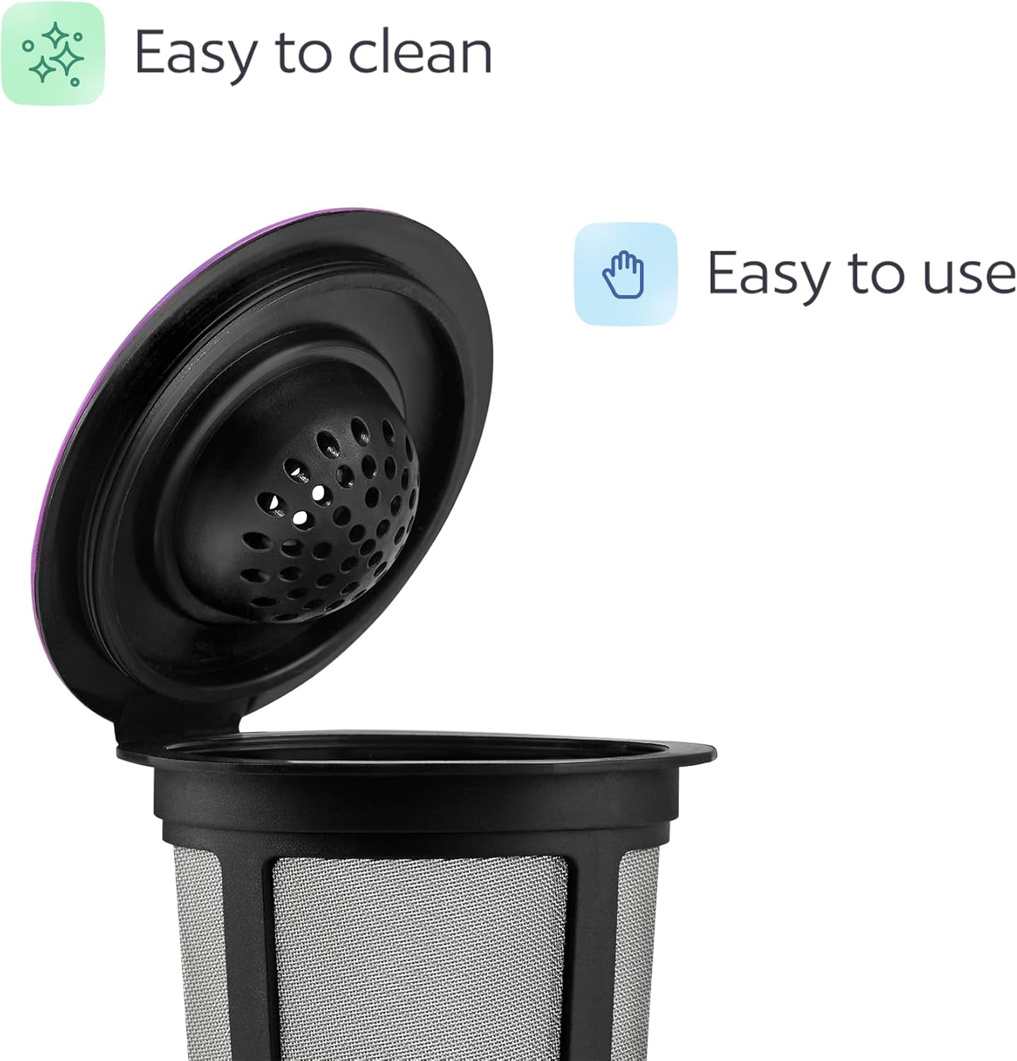 4 Black Reusable K Cups for Keurig Coffee Makers -, K-Select, K-Duo, K-Elite, K-Latte