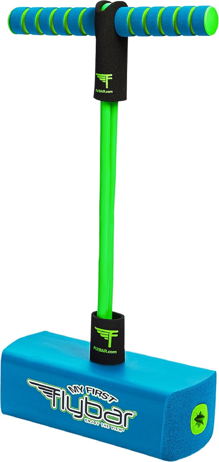 Flybar My First Foam Pogo Jumper for Kids Fun and Safe Pogo Stick for Toddlers, Durable Foam and Bungee Jumper for Ages 3 and