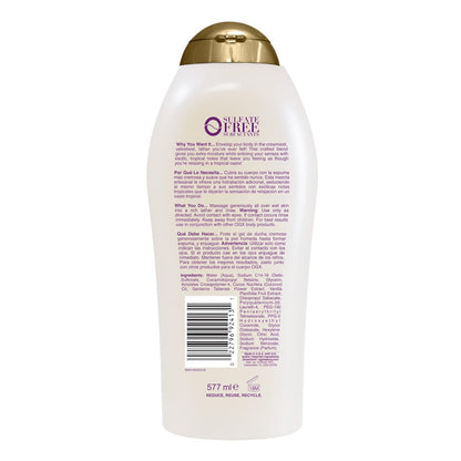 OGX Extra Creamy + Coconut Miracle Oil Ultra Moisture Body Wash, Rich Shower Gel for Dry Skin Infused with Coconut Oil, Body Wash for
