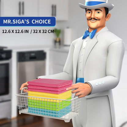 MR.SIGA Microfiber Cleaning Cloth2,Size:12.6" x 12.6"