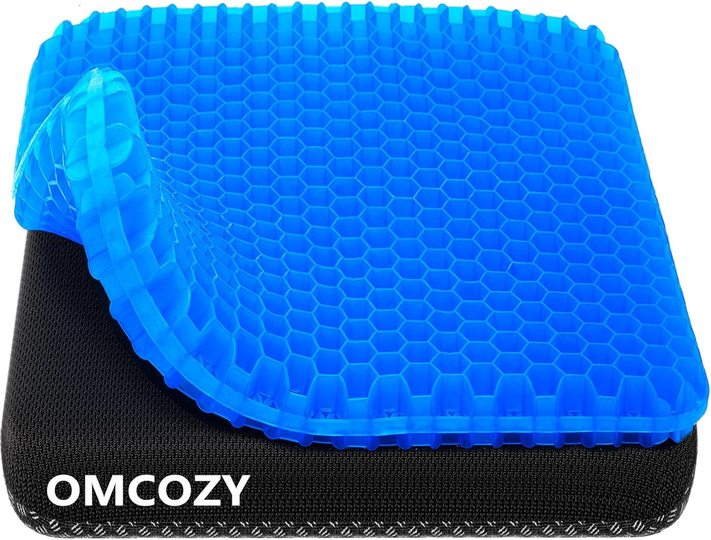 Gel Seat Cushion, Cooling seat Cushion (Super Large & Thick), Breathable Honeycomb Design Absorbs Pressure Points Seat