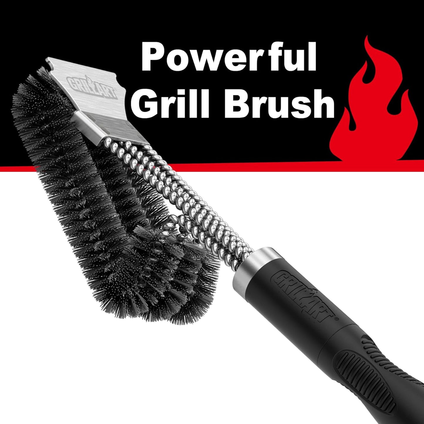 GRILLART Grill Brush and Scraper, Extra Strong BBQ Cleaner