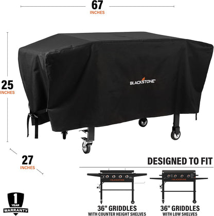 Blackstone 36 inch Griddle Cover Water Resistant 600D Polyester Heavy Duty Flat top 36" Gas Grill Cover Exclusively for Blackstone 36" Griddle