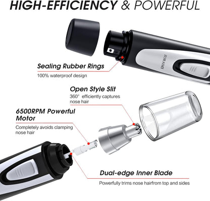 Ear and Nose Hair Trimmer Clipper - 2026 Professional Painless Eyebrow & Facial Hair Trimmer for Men