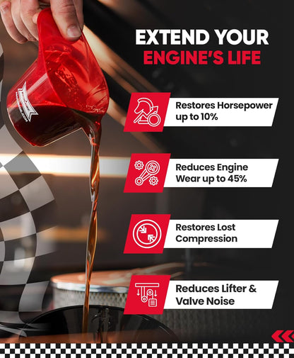 Prolube Oil Treatment - Engine Oil Additive for Gas & Diesel Engines - Reduces Wear
