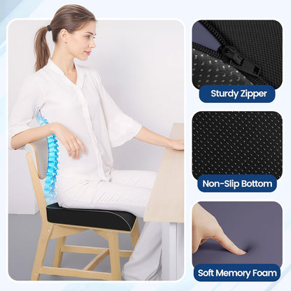 SweetSlubr Seat Cushion for Tailbone Pain Relief, Office Chair
