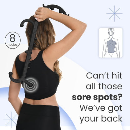 Ranarose Deep Tissue Back & Neck Massager - Back Massager Stick for Pain Relief, Muscle Knot Remover, Trigger Point Massage Tool for Full