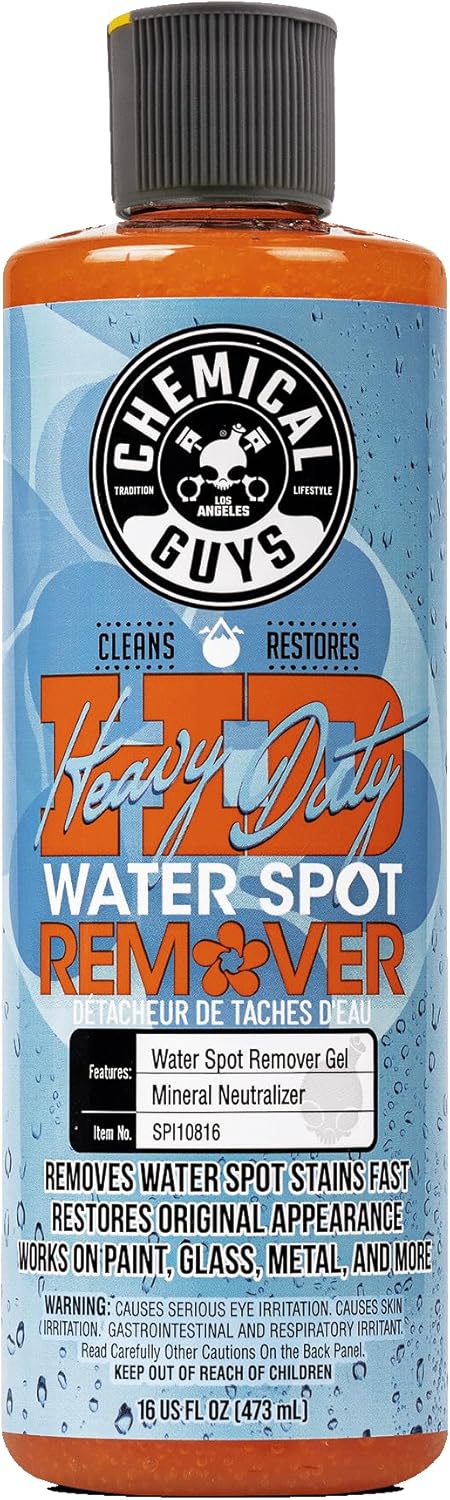 Chemical Guys Heavy Duty Water Spot Remover Gel for Paint, Glass, and Metal - Mineral and Water Spot Remover for Cars, Trucks