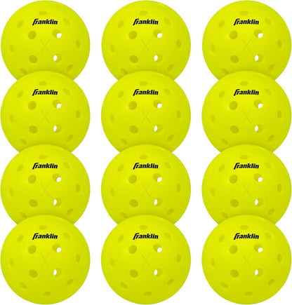 Franklin Sports X-40 Outdoor Pickleballs - Official Ball of USA Pickleball, APP Tour + US Open - Regulation Size