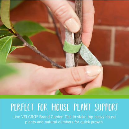 VELCRO Brand VEL-30071-USA ONE-WRAP Garden Ties, Plant Supports for Effective Growing, Strong Grips are Reusable and Adjustable
