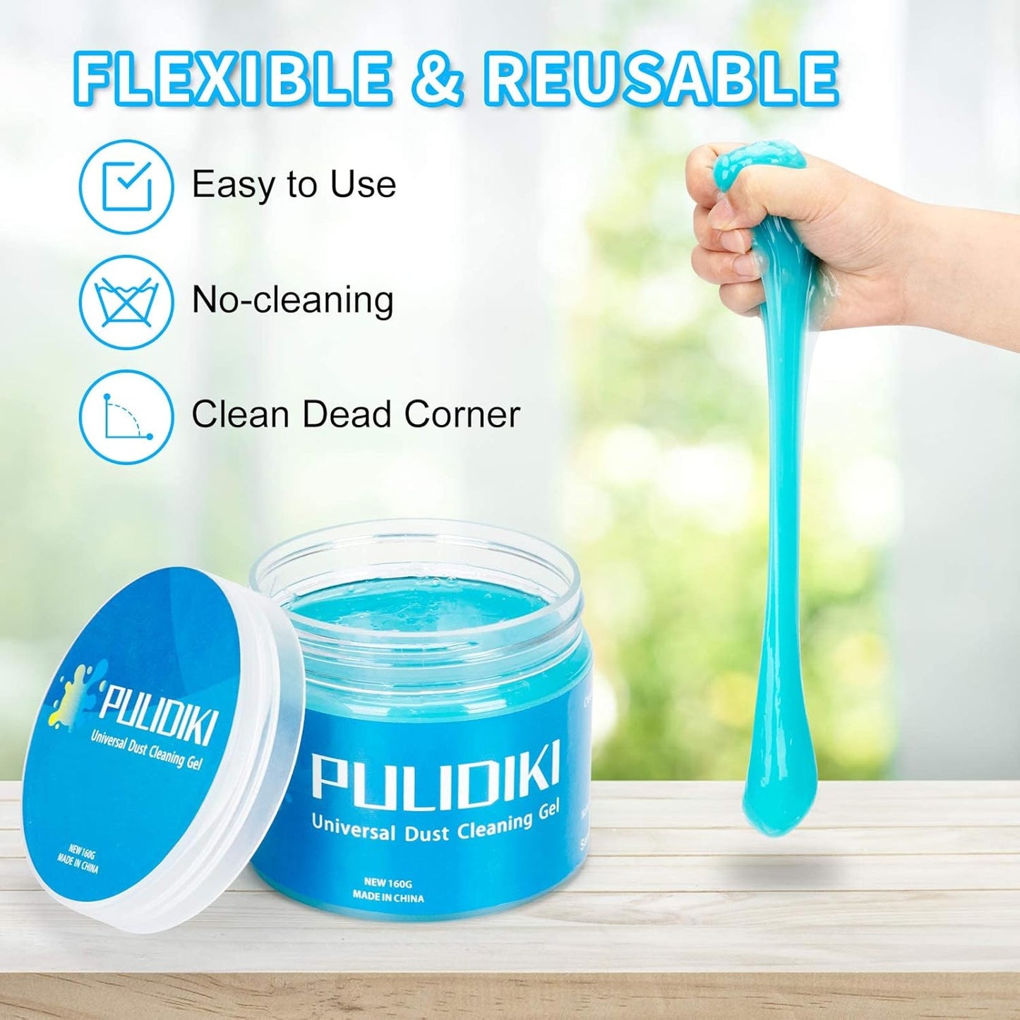 PULIDIKI Car Cleaning Gel Car Clean Putty, Universal Car Interior Cleaner Slime, Perfect Cleaning Kit Supplies, Auto Detailing Tools Car