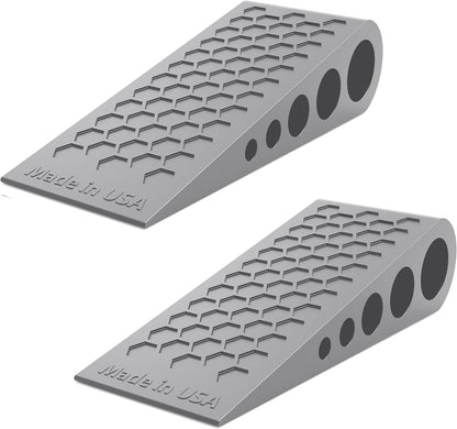 Door Stoppers for Bottom of Door Premium Floor Rubber Door Stop Wedge Made in USA Heavy Duty Honeycomb Design for Carpet, Tile, Ideal for
