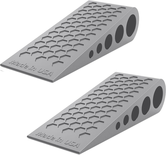 Door Stoppers for Bottom of Door Premium Floor Rubber Door Stop Wedge Made in USA Heavy Duty Honeycomb Design for Carpet, Tile, Ideal for