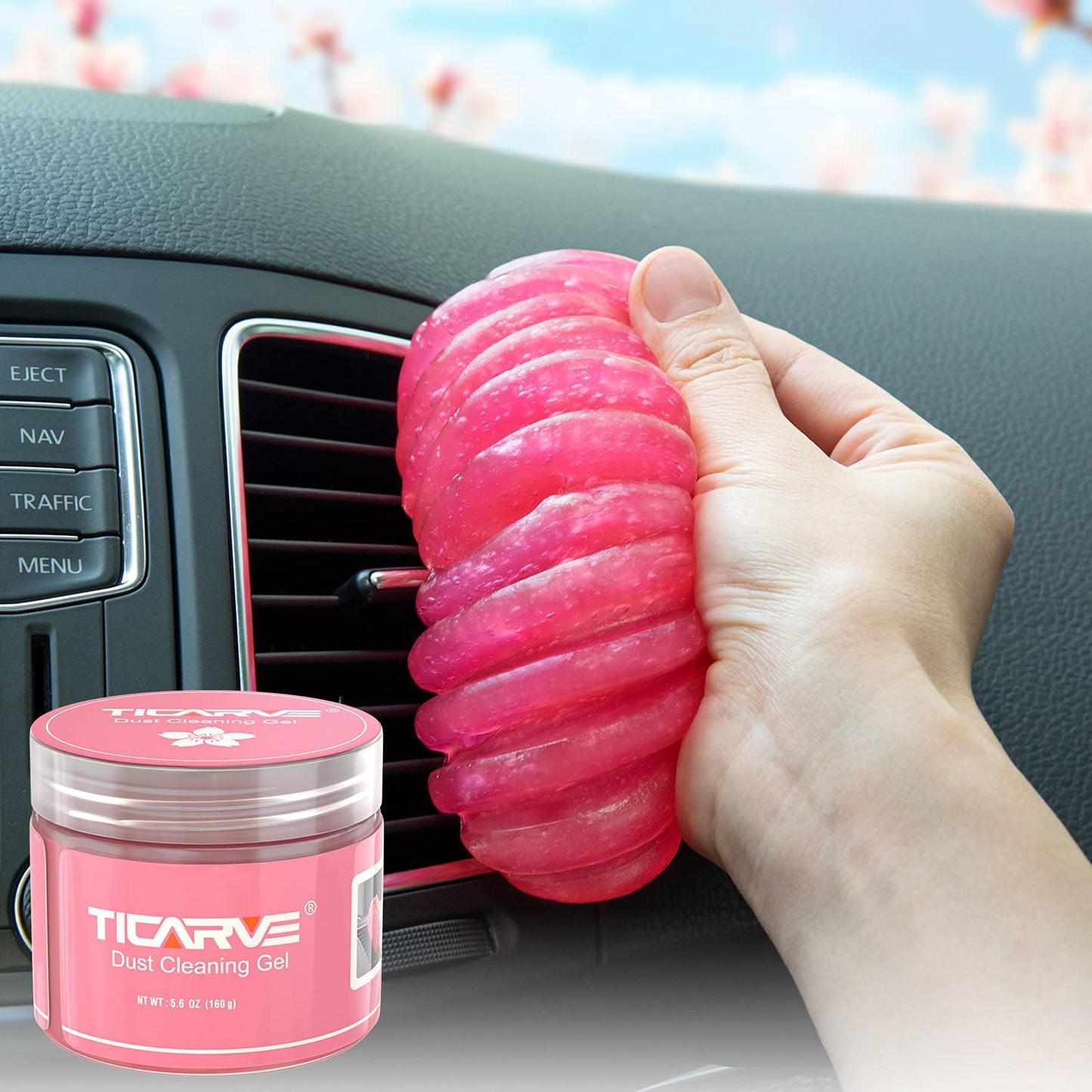 TICARVE Car Cleaning Gel Detailing Putty Car Putty Auto Detailing Tools Car Interior Cleaner Cleaning Slime Car Accessories Keyboard Cleaner Rose/NT