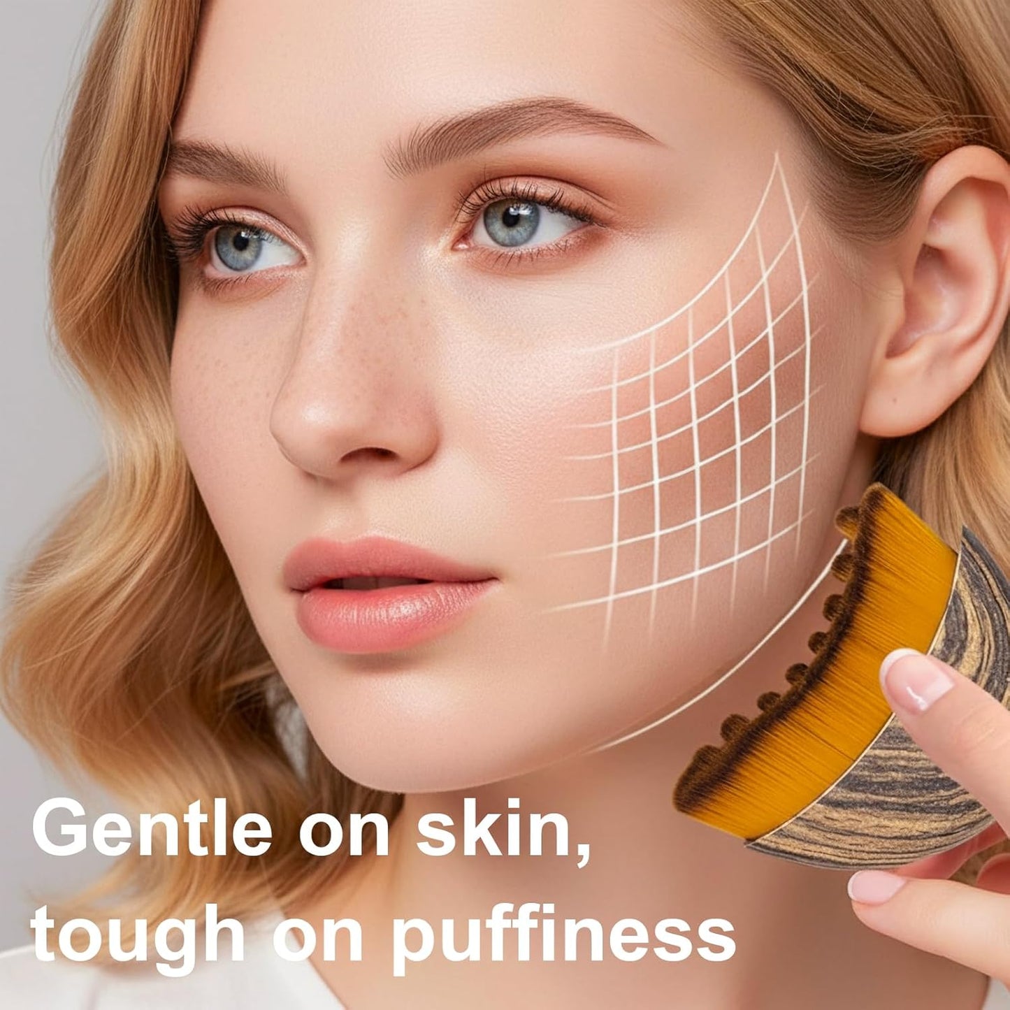 Stainless Steel Gua Sha Tool & Lymphatic Drainage Face Brush Set, TWPER Facial Massage Kit for Jawline Sculpting Puffiness Lifting